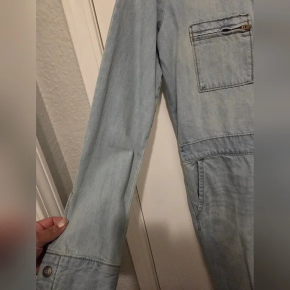 Lee Women's Sky Blue Denim Overalls - Picture 7 of 10